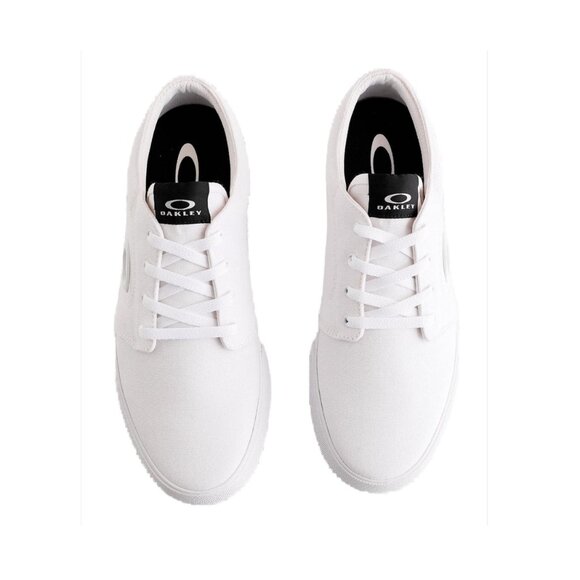 Oakley Cotton Canvas White Split Sneaker Shoe Size 12 NEW - Picture 2 of 9